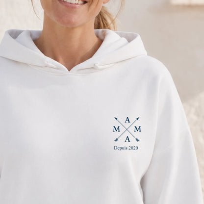 T-shirt Mama personnalisé – Monogramme et année – vue 27
