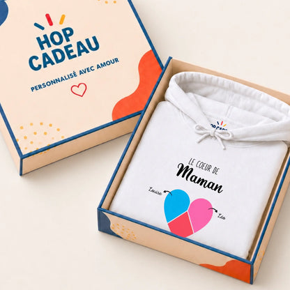 T-shirt Maman personnalisé – Cœur partagé – vue 26