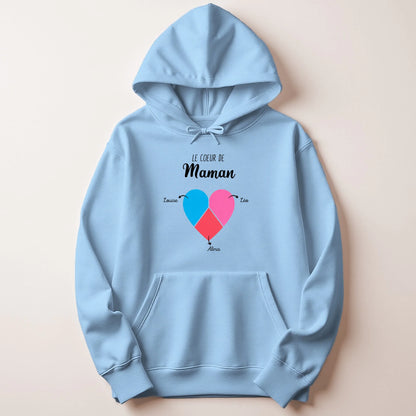 T-shirt Maman personnalisé – Cœur partagé – vue 28