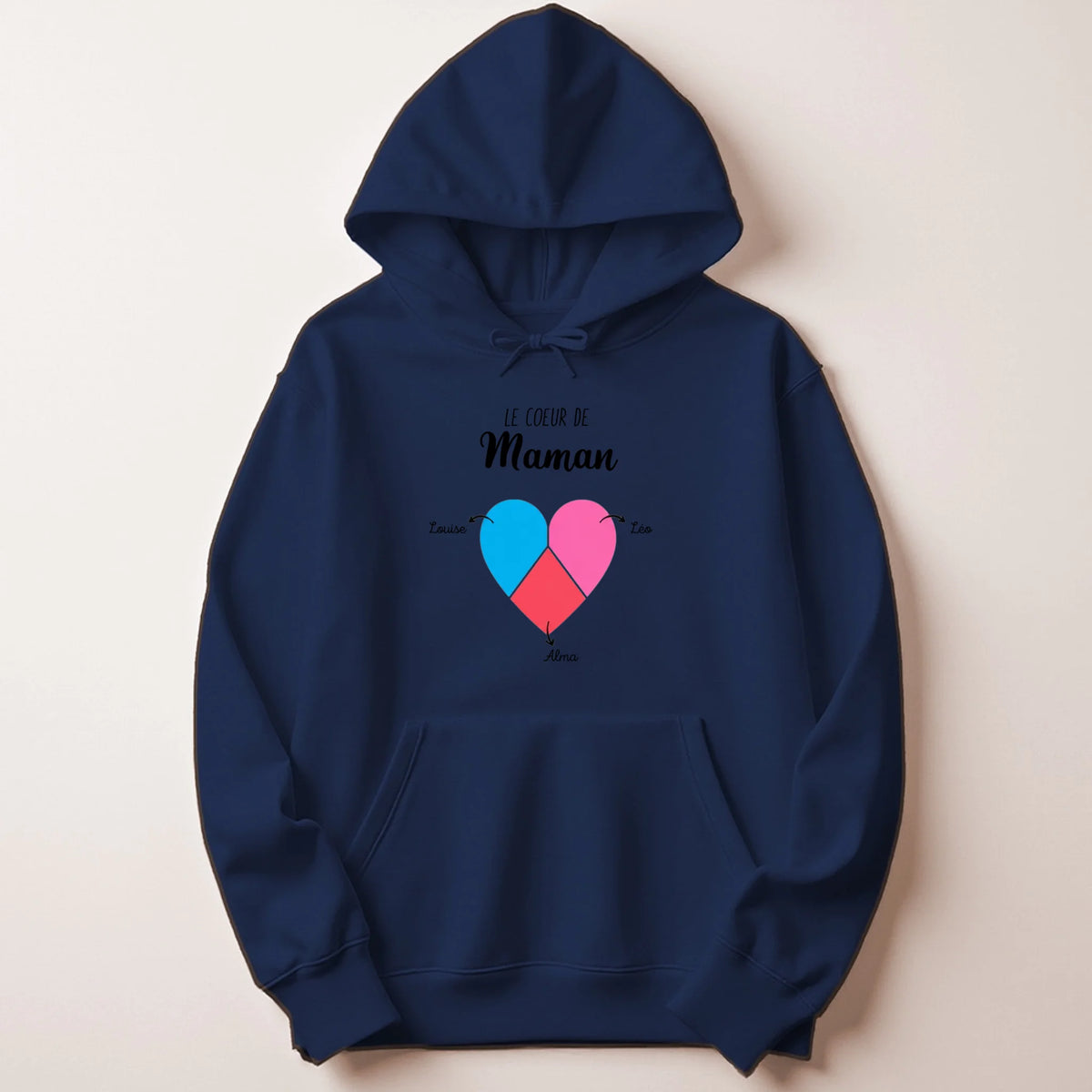 T-shirt Maman personnalisé – Cœur partagé – vue 31