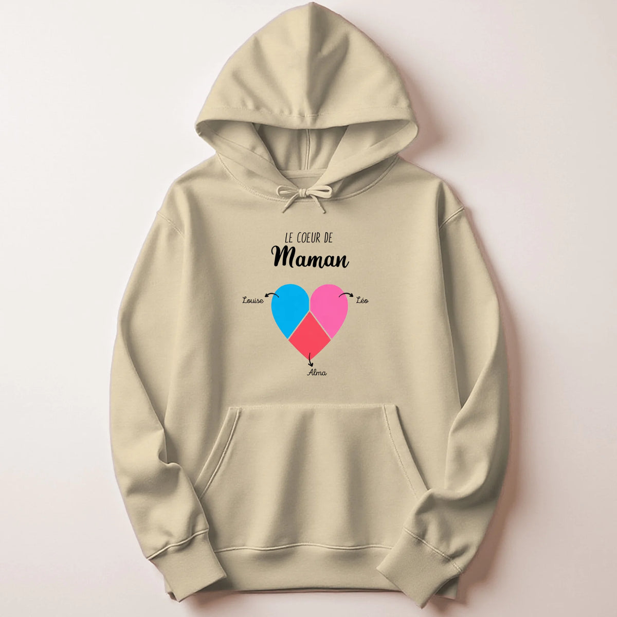 T-shirt Maman personnalisé – Cœur partagé – vue 33