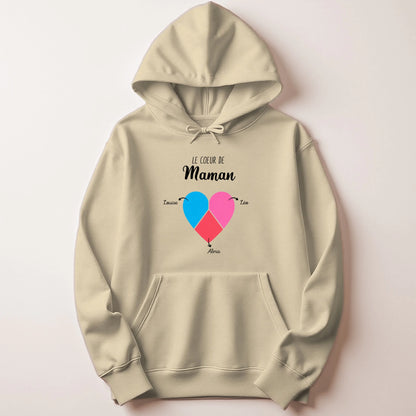 T-shirt Maman personnalisé – Cœur partagé – vue 33