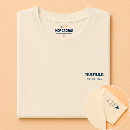 T-shirt Maman personnalisé – Maman depuis – vue 10