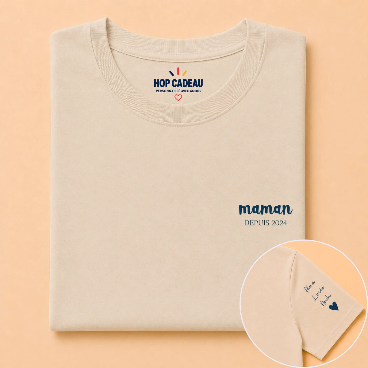 T-shirt Maman personnalisé – Maman depuis – vue 13