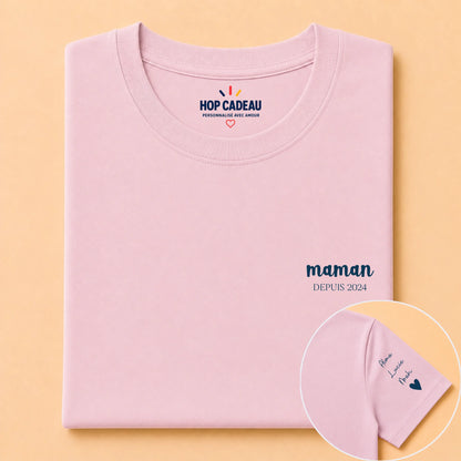 T-shirt Maman personnalisé – Maman depuis – vue 7