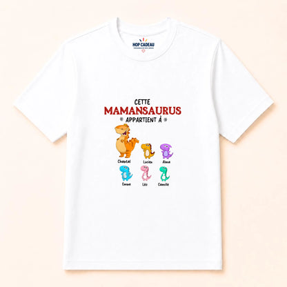 T-shirt Maman personnalisé – Mamansaurus – vue 4