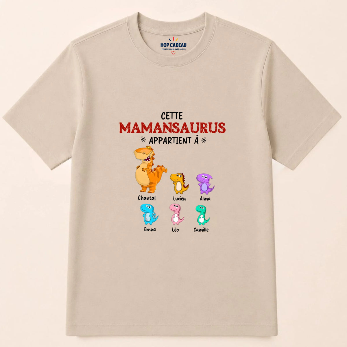 T-shirt Maman personnalisé – Mamansaurus – vue 7