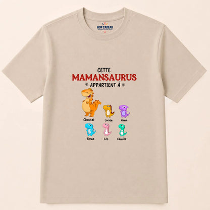 T-shirt Maman personnalisé – Mamansaurus – vue 7