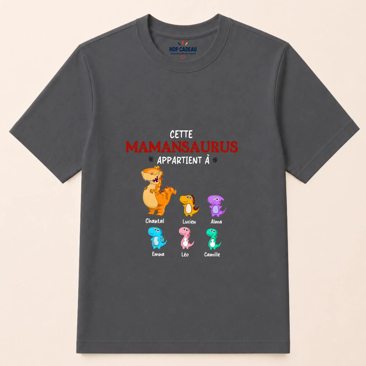 T-shirt Maman personnalisé – Mamansaurus – vue 8