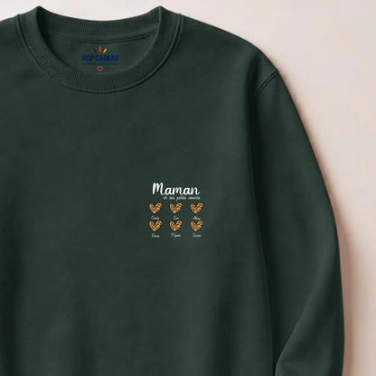 T-shirt Maman personnalisé – Ses petits cœurs – vue 23