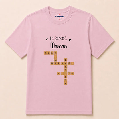T-shirt Maman personnalisé – Prénoms façon Scrabble – vue 13