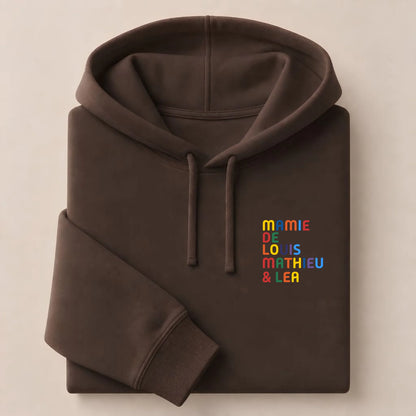 T-Shirt personnalisé Mamie - Prénoms multicolore brodé – vue 35