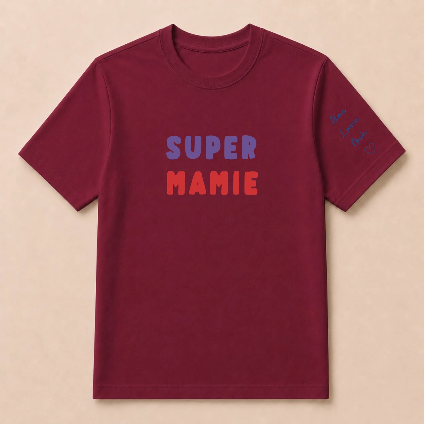 T-shirt personnalisé mamie - Super mamie – vue 10