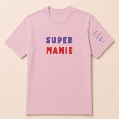 T-shirt personnalisé mamie - Super mamie – vue 12