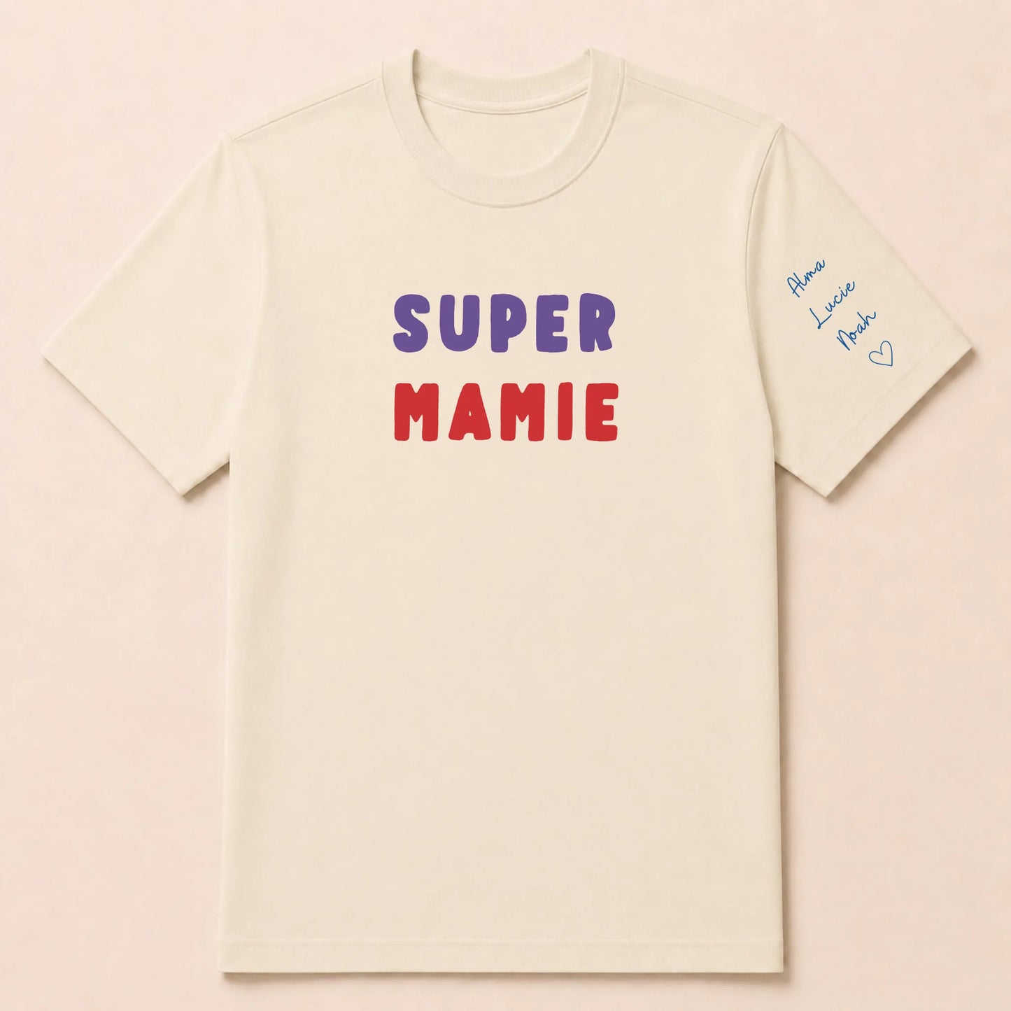 T-shirt personnalisé mamie - Super mamie – vue 13