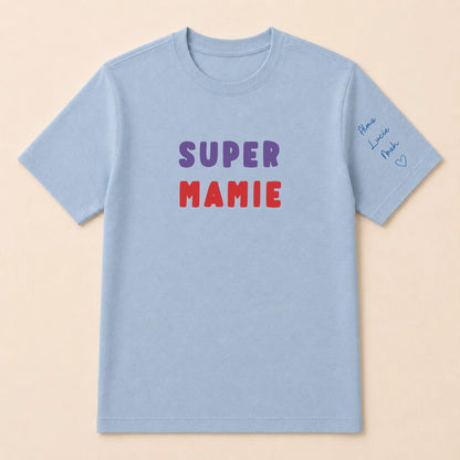 T-shirt personnalisé mamie - Super mamie – vue 14