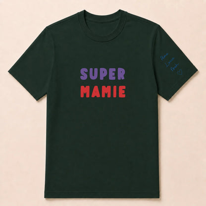 T-shirt personnalisé mamie - Super mamie – vue 16