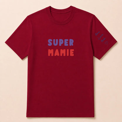 T-shirt personnalisé mamie - Super mamie – vue 17