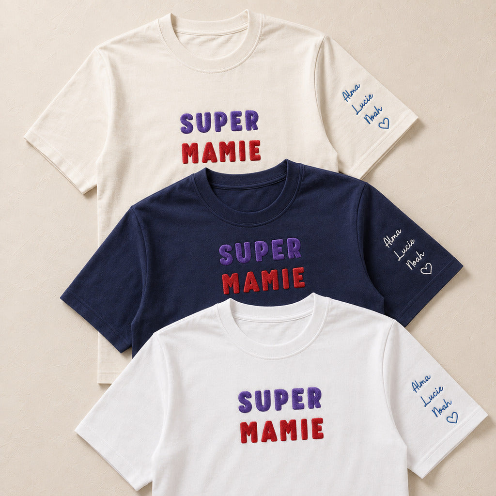 T-shirt personnalisé mamie - Super mamie – vue 4