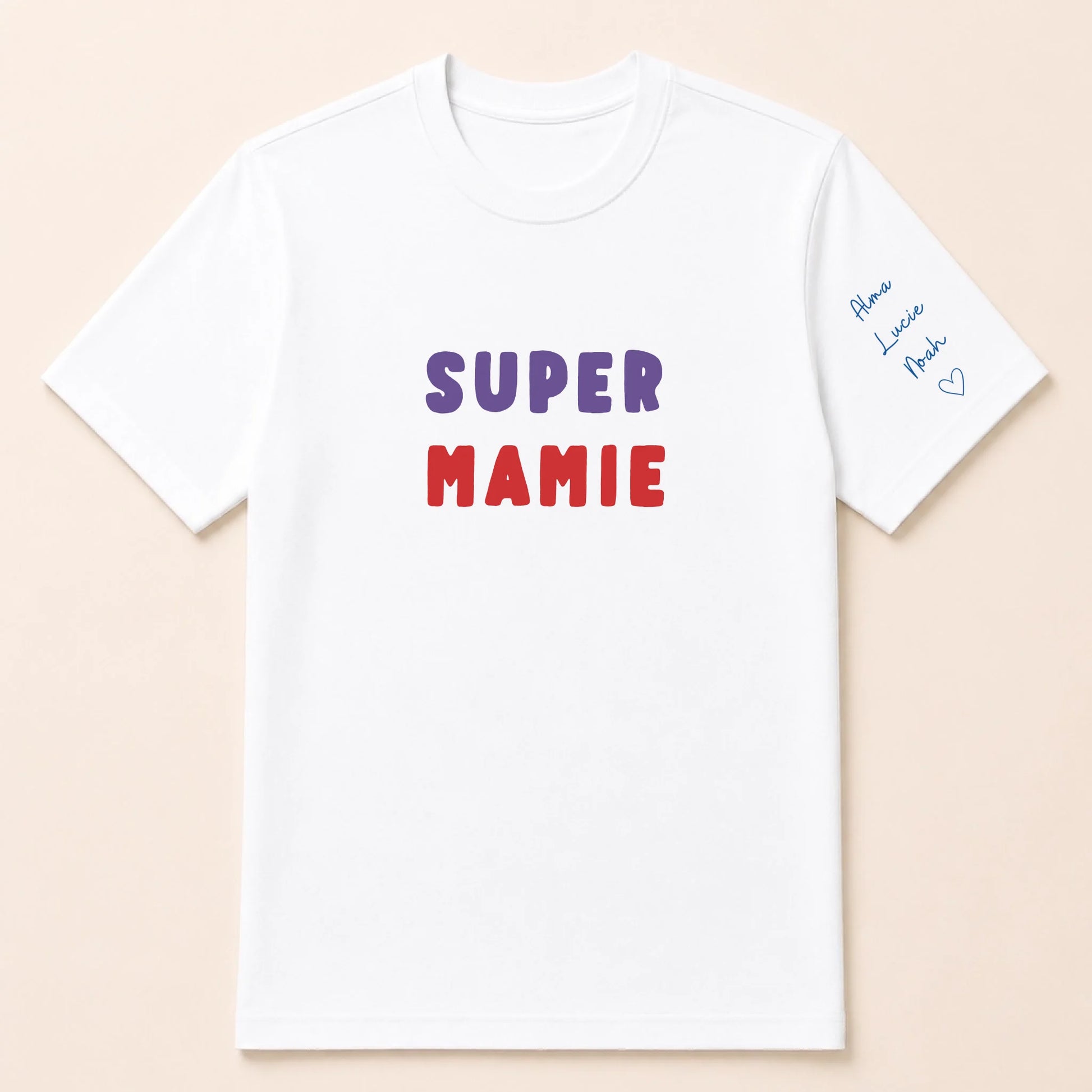 T-shirt personnalisé mamie - Super mamie – vue 7