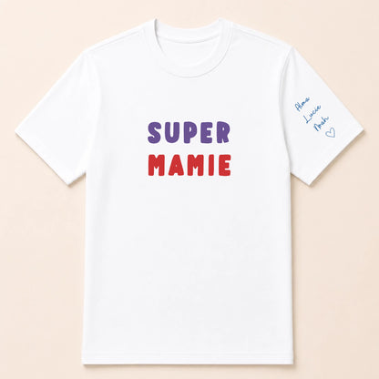 T-shirt personnalisé mamie - Super mamie – vue 7