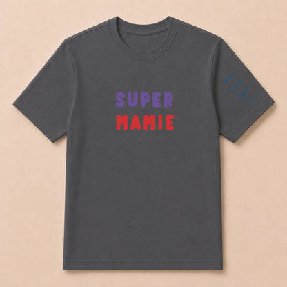 T-shirt personnalisé mamie - Super mamie – vue 9