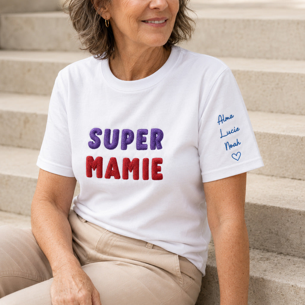 T-shirt personnalisé mamie - Super mamie