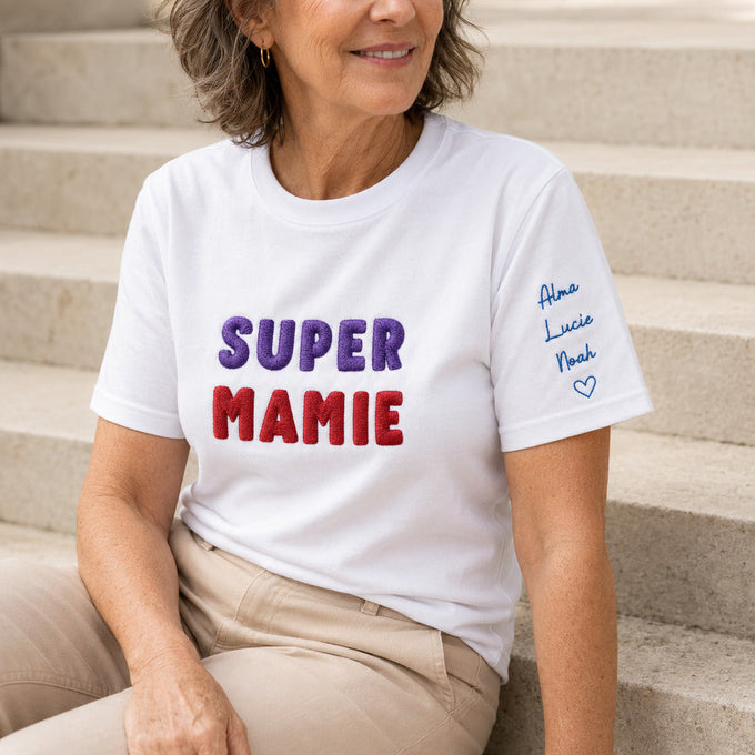 T-shirt personnalisé mamie - Super mamie