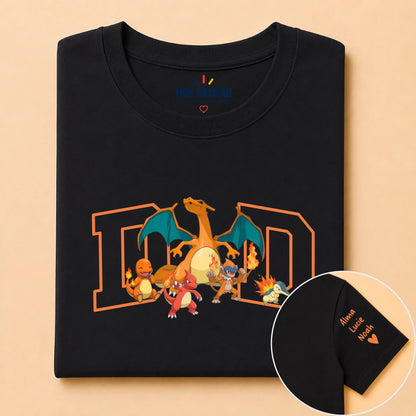 T-shirt Papa personnalisé – Ses petits monstres – vue 11