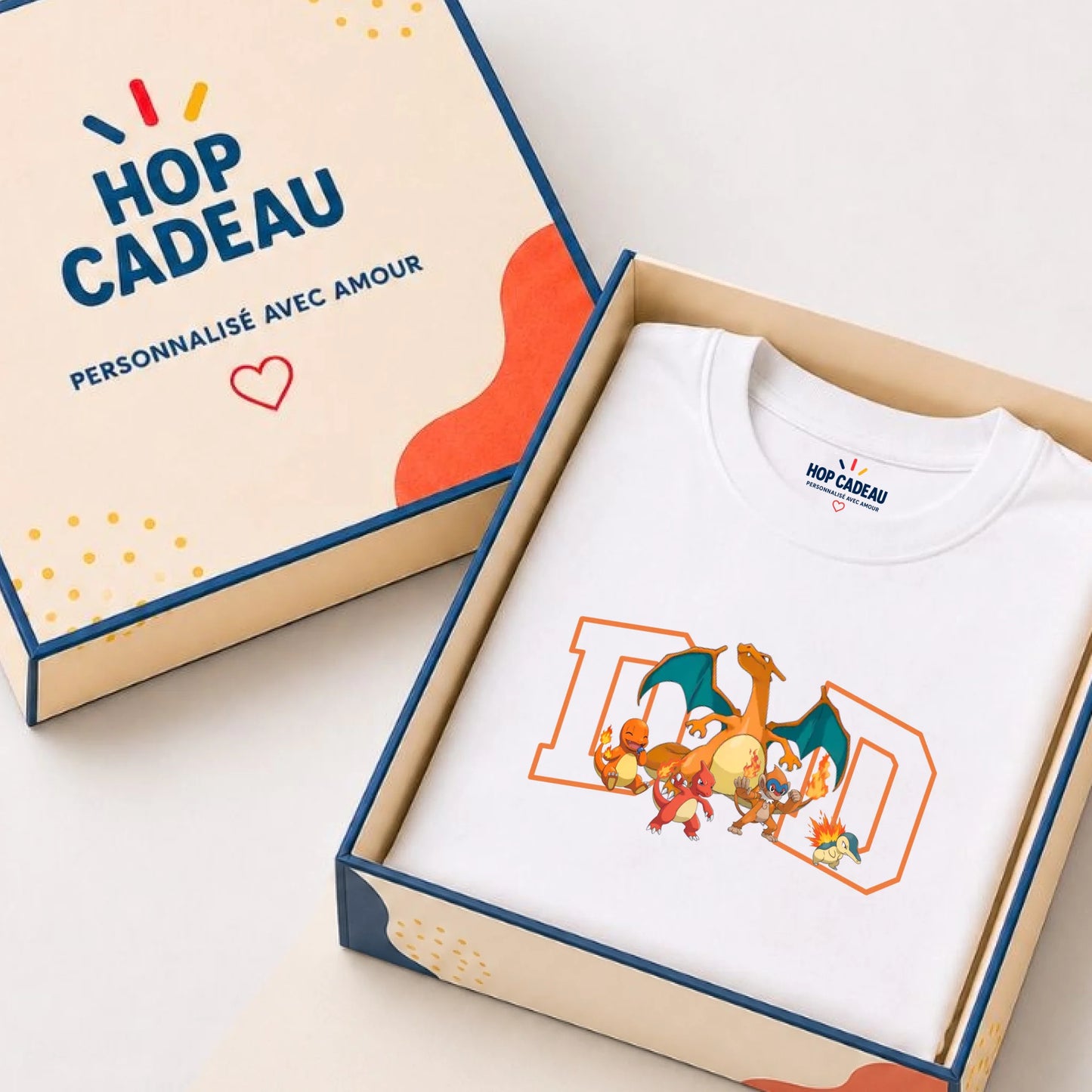 T-shirt Papa personnalisé – Ses petits monstres – vue 6