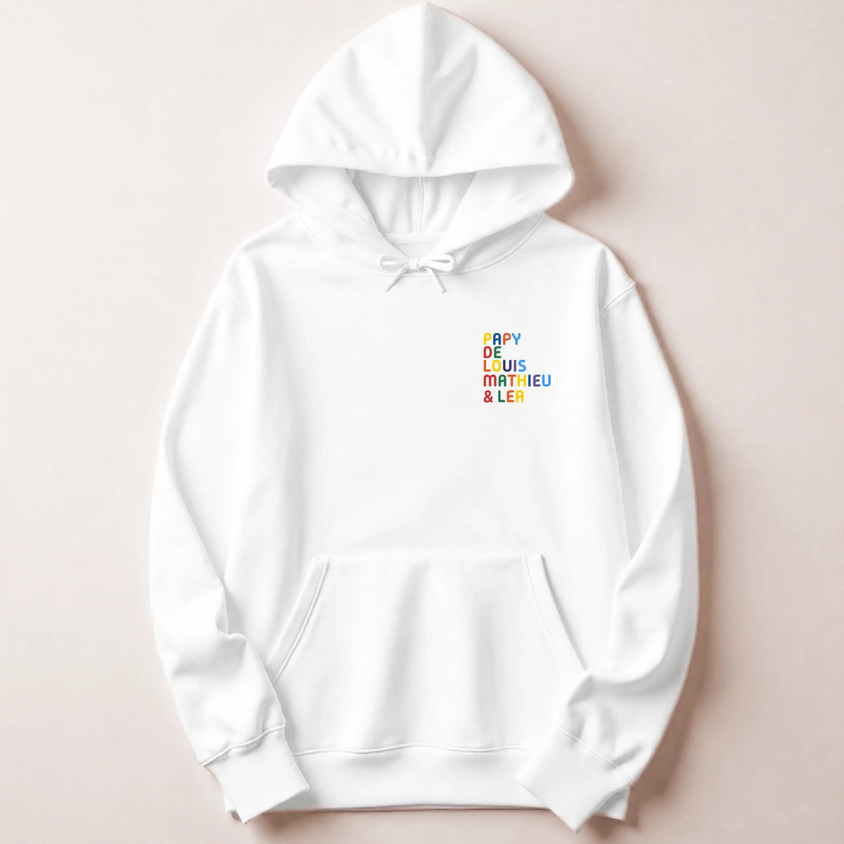 T-Shirt personnalisé Papy - Prénoms multicolore brodé – vue 29