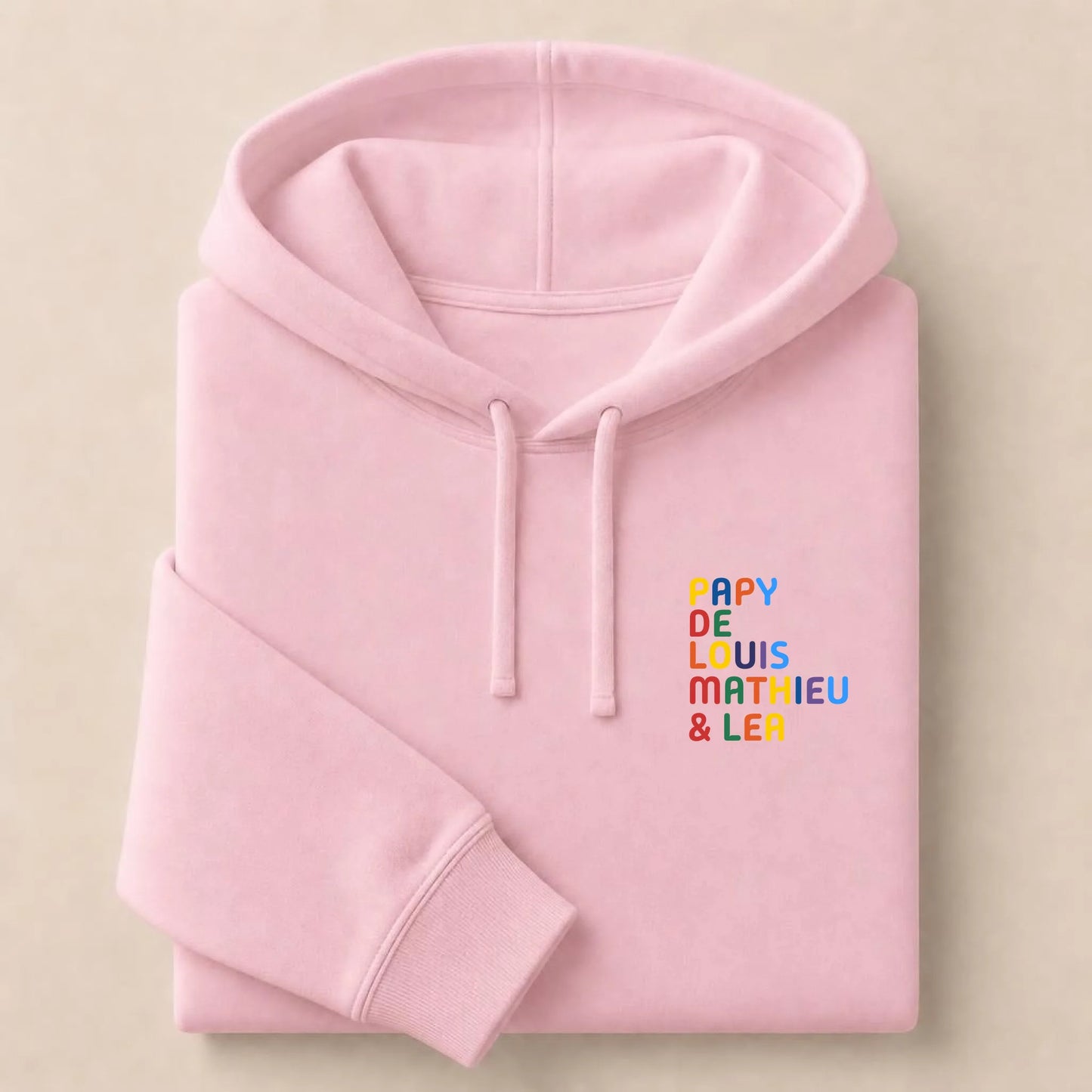 T-Shirt personnalisé Papy - Prénoms multicolore brodé – vue 34