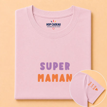 T-shirt personnalisé maman - Super maman – vue 11