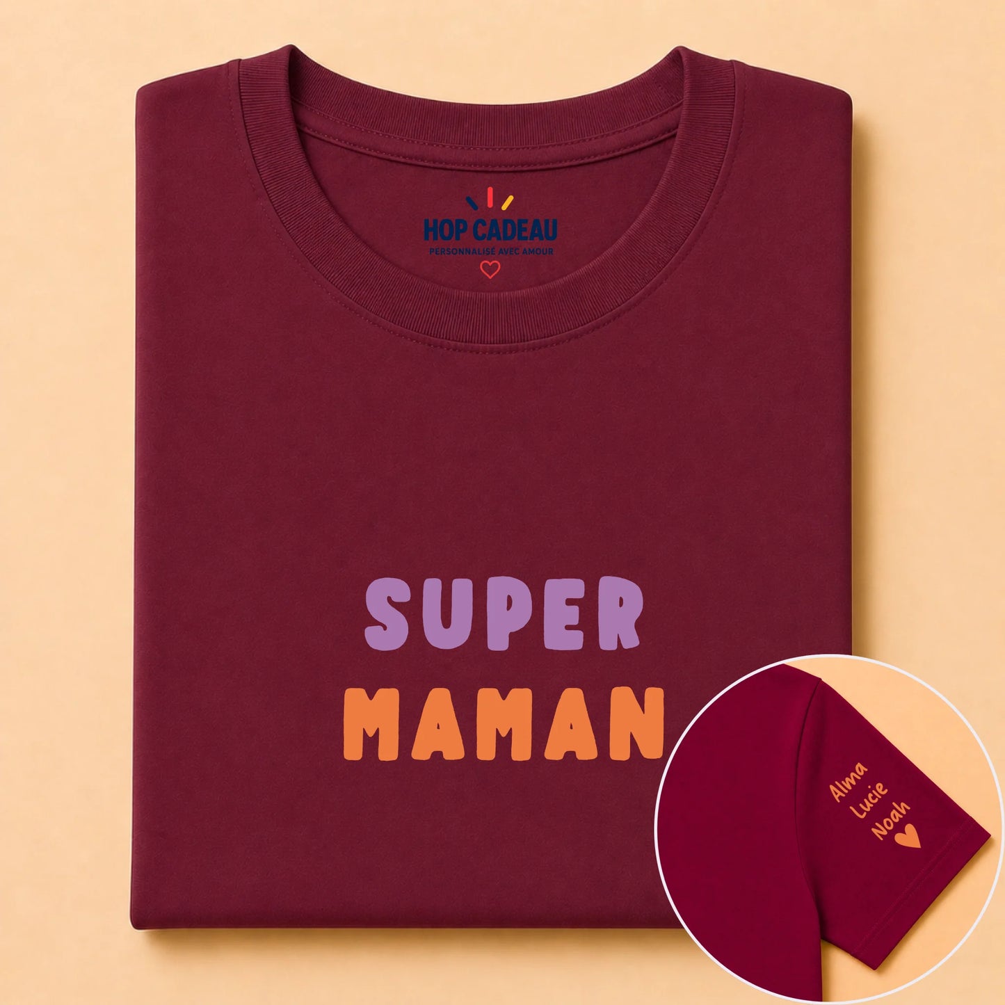 T-shirt personnalisé maman - Super maman – vue 13