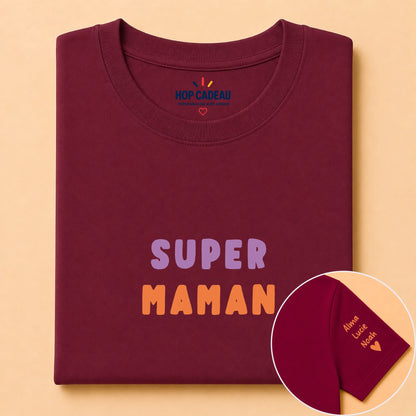 T-shirt personnalisé maman - Super maman – vue 13