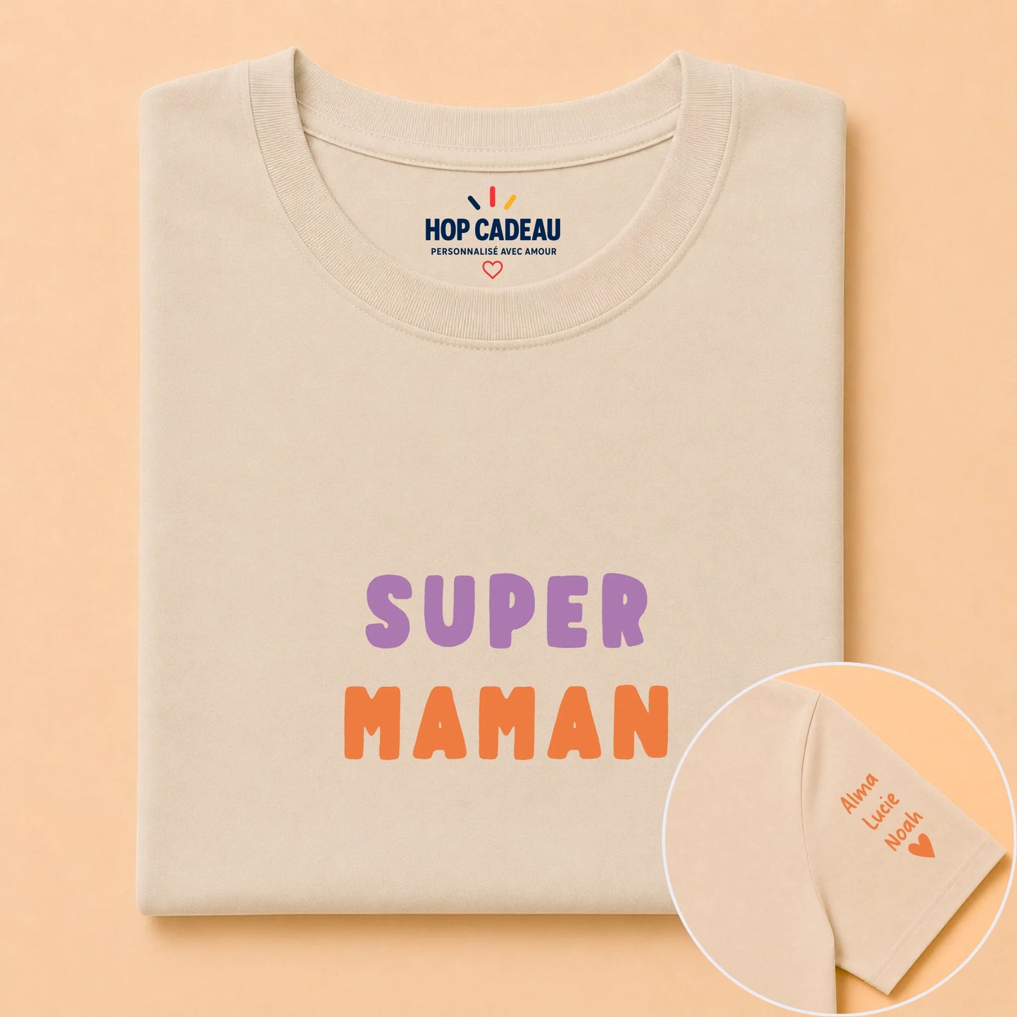 T-shirt personnalisé maman - Super maman – vue 17