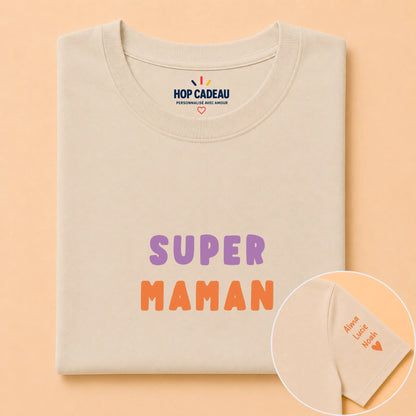 T-shirt personnalisé maman - Super maman – vue 17