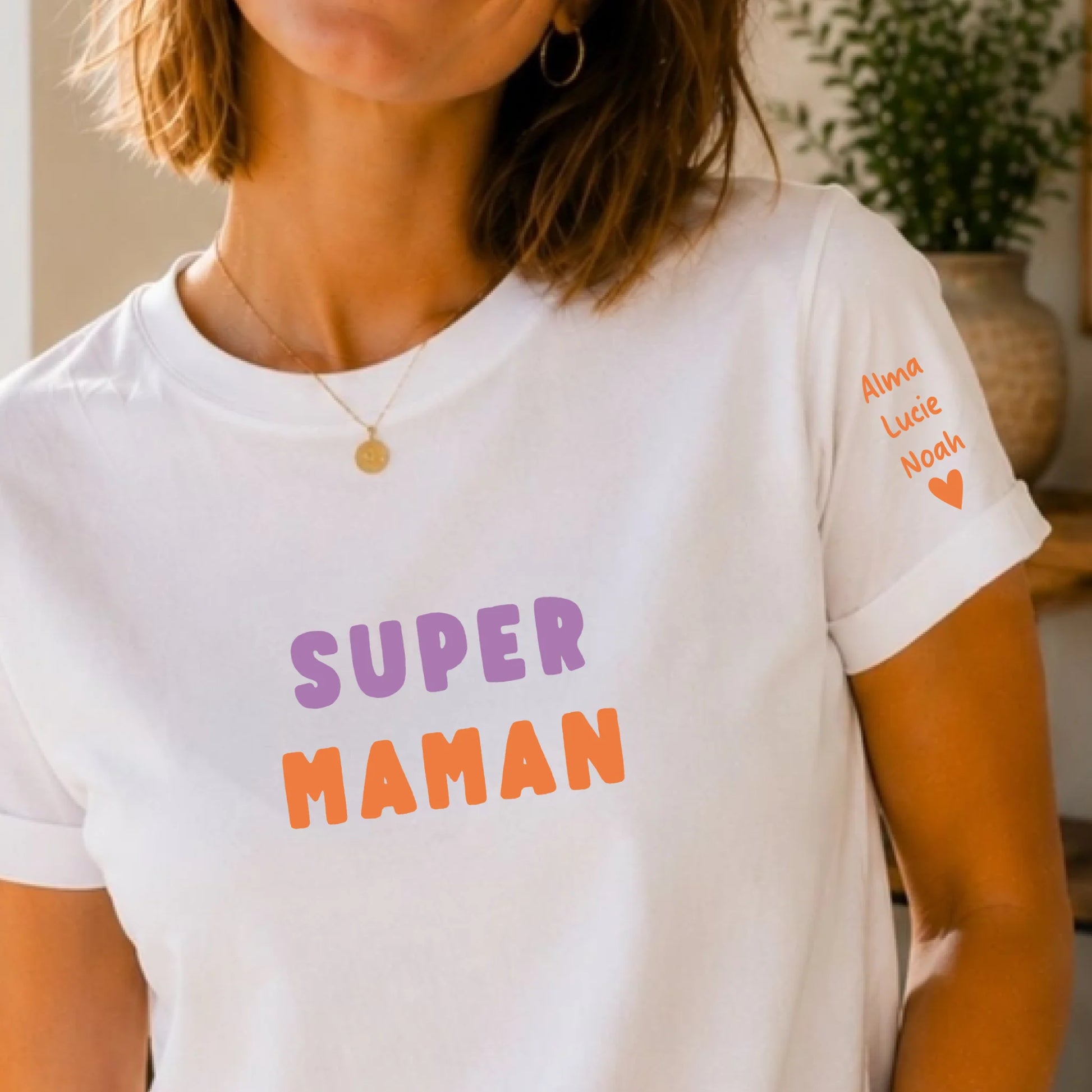 T-shirt personnalisé maman - Super maman – vue 3