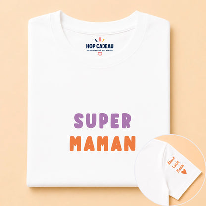 T-shirt personnalisé maman - Super maman – vue 6
