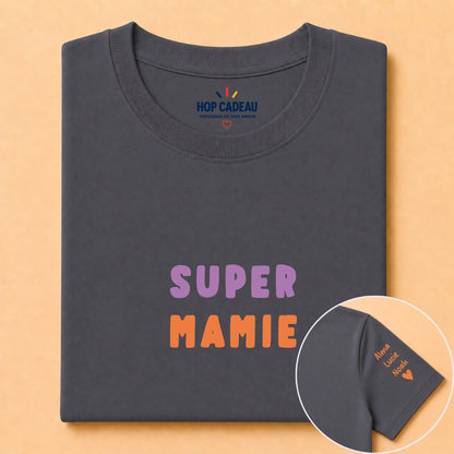 T-shirt personnalisé mamie - Super mamie – vue 10