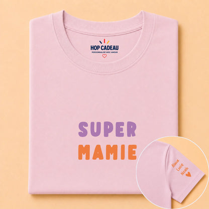 T-shirt personnalisé mamie - Super mamie – vue 11