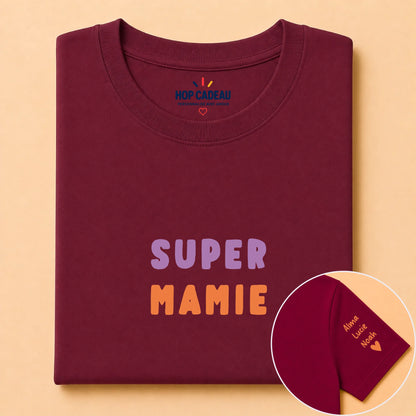 T-shirt personnalisé mamie - Super mamie – vue 13