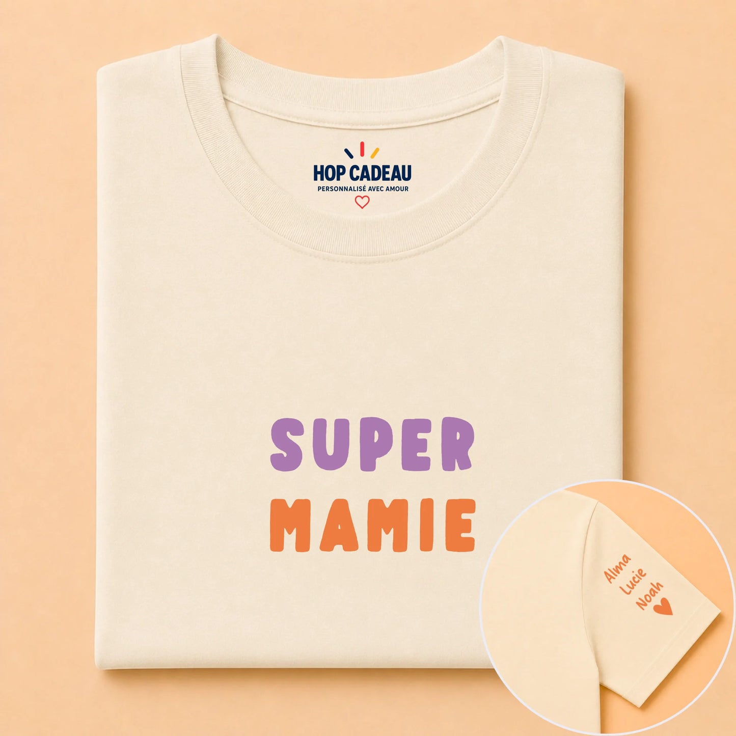 T-shirt personnalisé mamie - Super mamie – vue 14