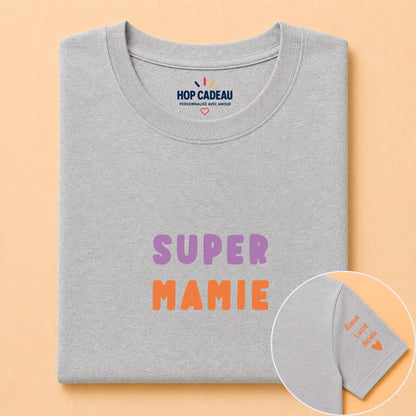 T-shirt personnalisé mamie - Super mamie – vue 15