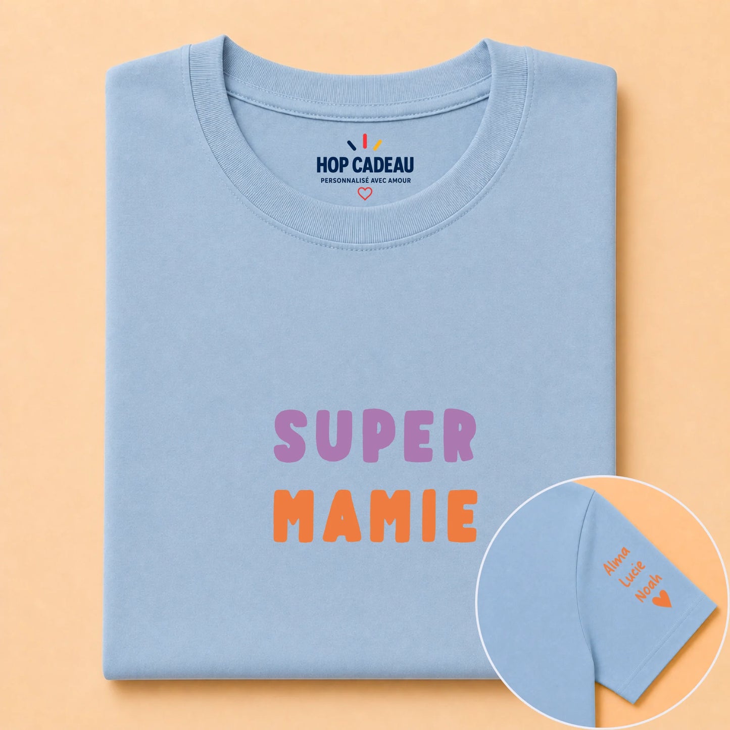 T-shirt personnalisé mamie - Super mamie – vue 16