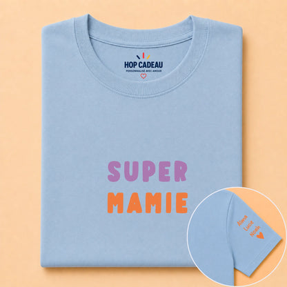 T-shirt personnalisé mamie - Super mamie – vue 16