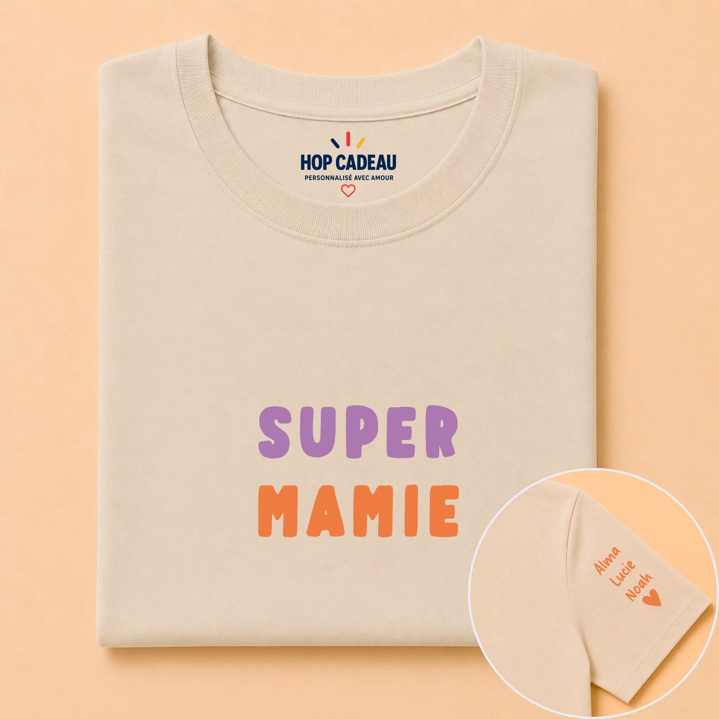 T-shirt personnalisé mamie - Super mamie – vue 17