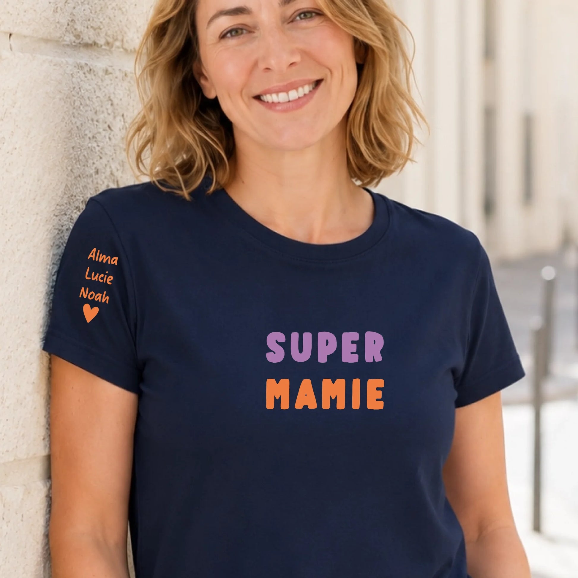T-shirt personnalisé mamie - Super mamie – vue 3