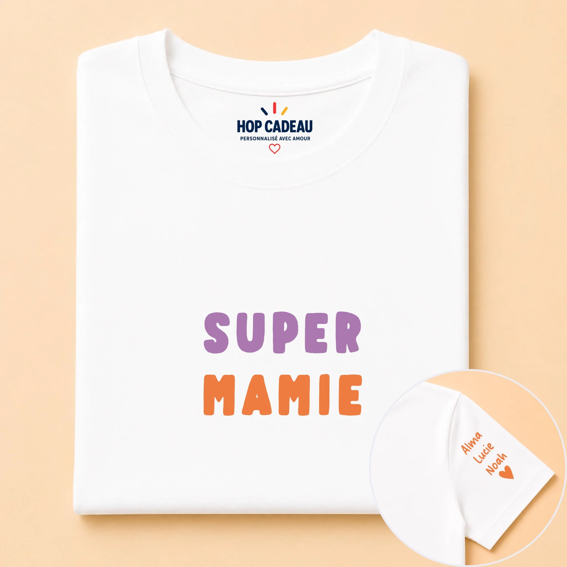 T-shirt personnalisé mamie - Super mamie – vue 6