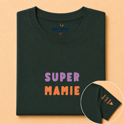 T-shirt personnalisé mamie - Super mamie – vue 7